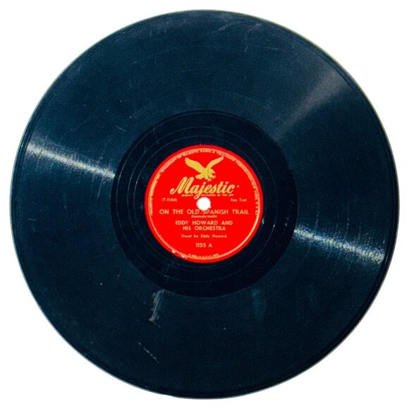 Eddy Howard - On The Old Spanish Trail / Ragtime Cowboy Joe - 1155 Majestic 10" - Picture 1 of 4